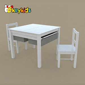 High quality multifunction wooden kids learning table for wholesale W08H304
