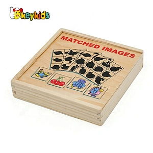 2020 Customize preschool wooden shape matching puzzle for children W12E044