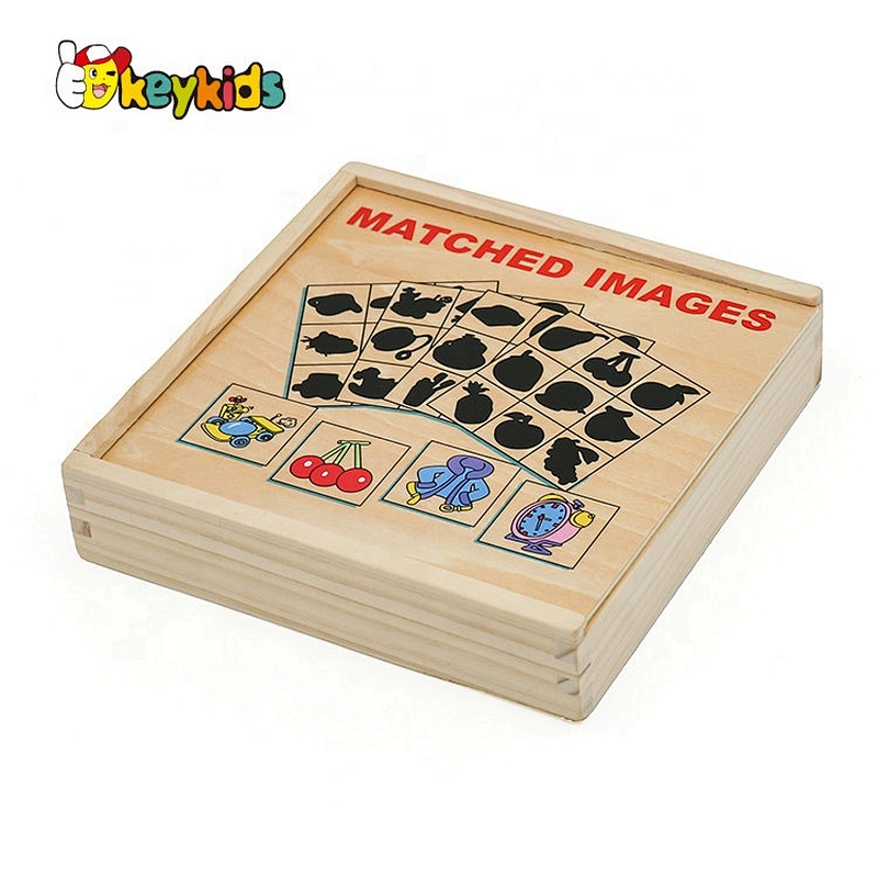 2020 Customize preschool wooden shape matching puzzle for children W12E044