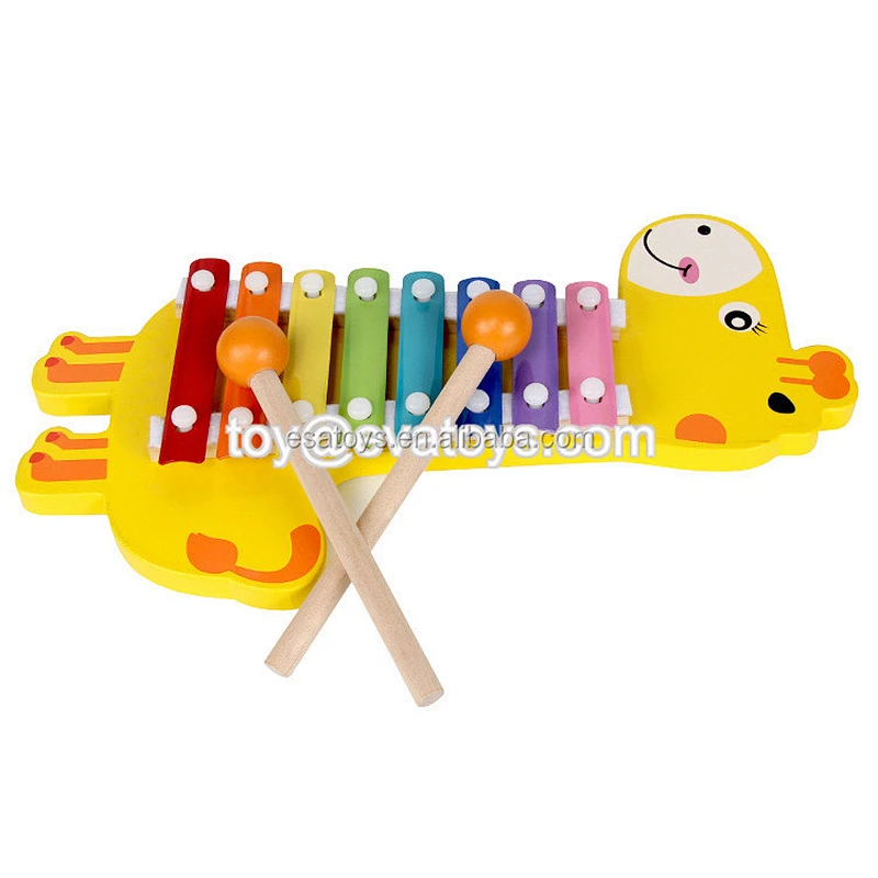 New hottest knock sound wooden musical baby toys for beating W07A123