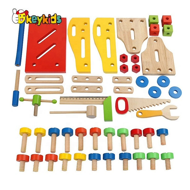 Carpentry Pretend Wooden Play Tool Bench For Kids W03D124