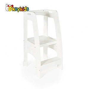 high quality 2 steps wooden ladder stool for kids W08G280