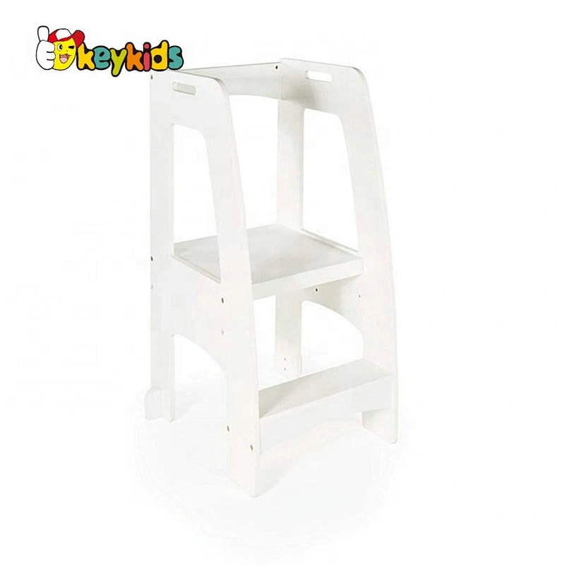high quality 2 steps wooden ladder stool for kids W08G280