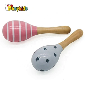 OEM/ODM Mini Wooden Toy Maracas For Babies W07I148
