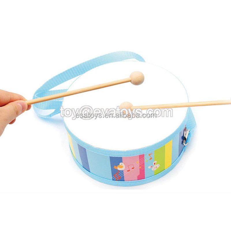 2017 new products educational toys wooden toddler drum set W07J039