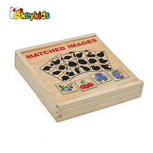 2020 Customize preschool wooden shape matching puzzle for children W12E044