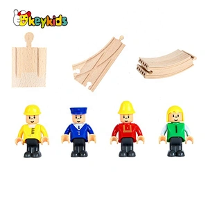 2020 New Arrival Preschool Wooden Train Track Set For Kids W04C195