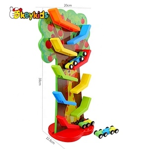 2020 New Arrival Educational Wooden Cars Mini Racers Track For Toddlers W04E094