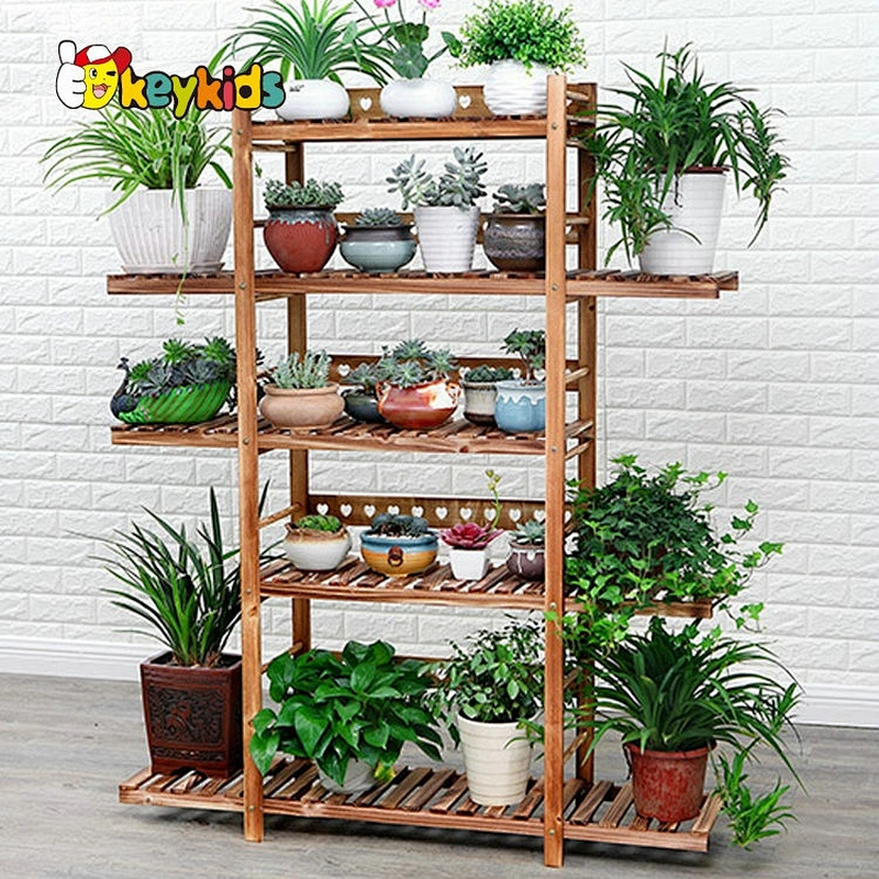 wholesale white wooden flower holder for indoor outdoor W08H111B
