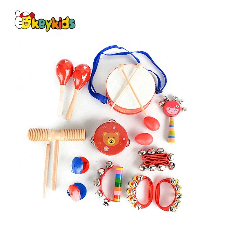 2021 New fun  educational toy set wooden musical instruments for toddlers W07A182