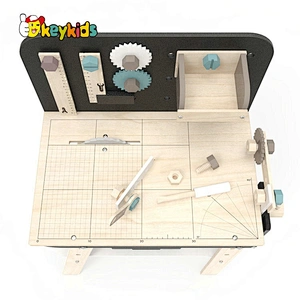 New design educational wooden tool toy workbench for pretend play W03D141