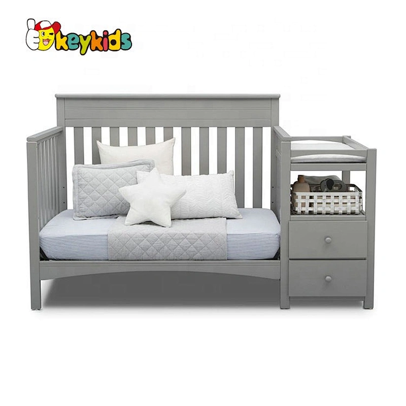 wholesale small wooden bedside crib for baby W08E029