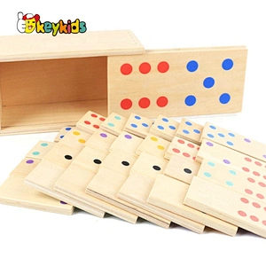 2019 Top sale educational wooden domino set with customize W15A079