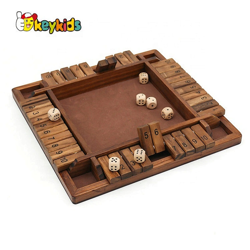Wooden Children Board Game Shut The Box Dice Games For Kids W11A113