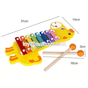New hottest knock sound wooden musical baby toys for beating W07A123