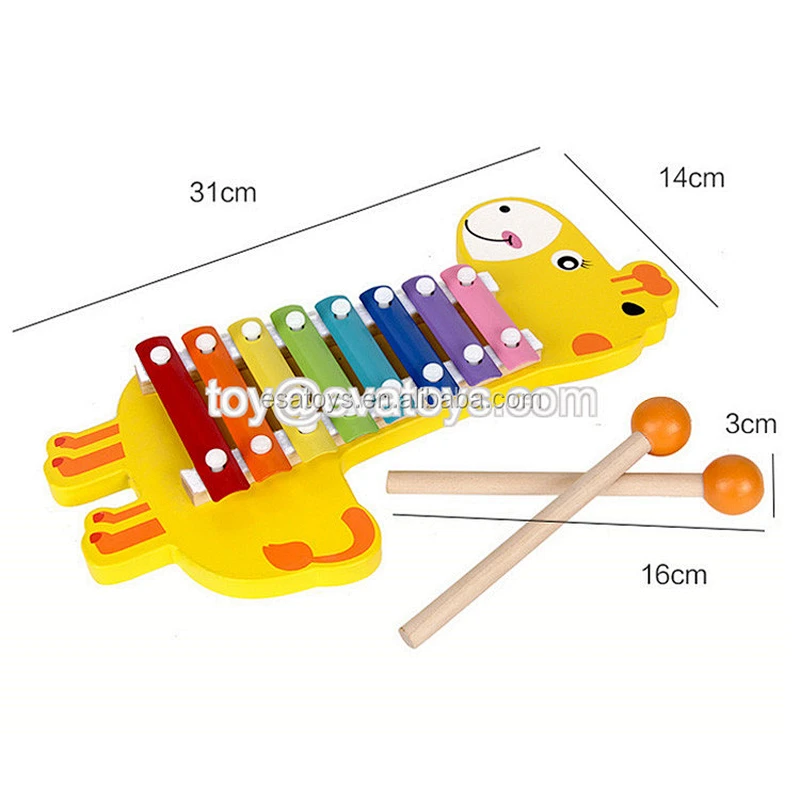 New hottest knock sound wooden musical baby toys for beating W07A123