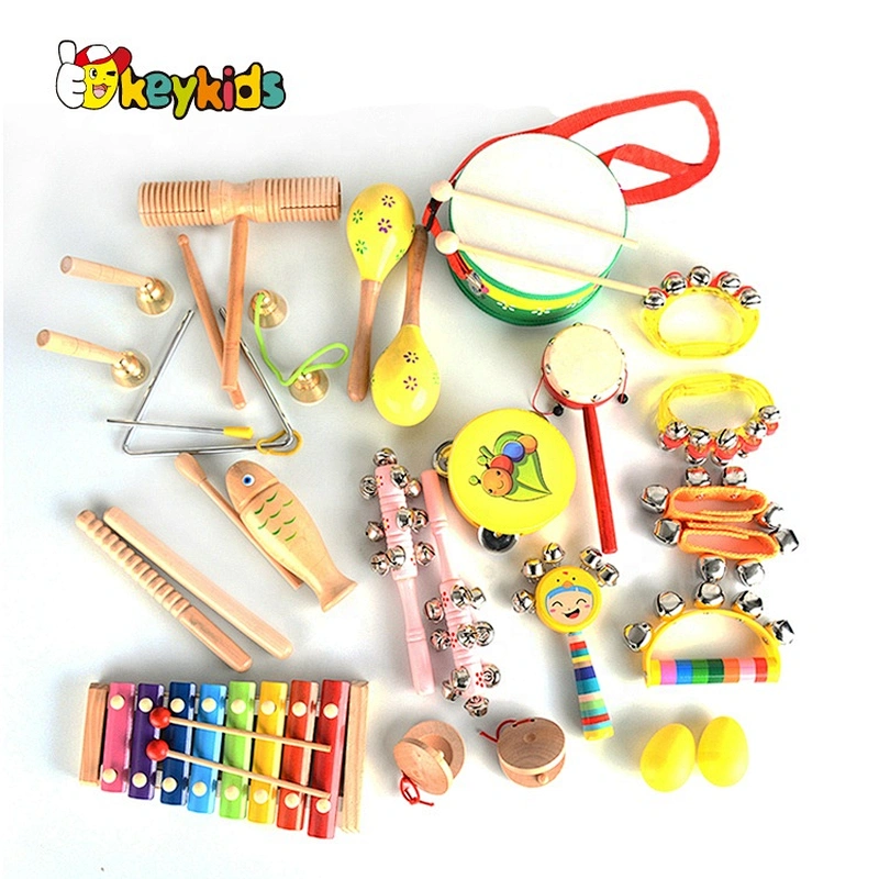 2021 New fun  educational toy set wooden musical instruments for toddlers W07A182