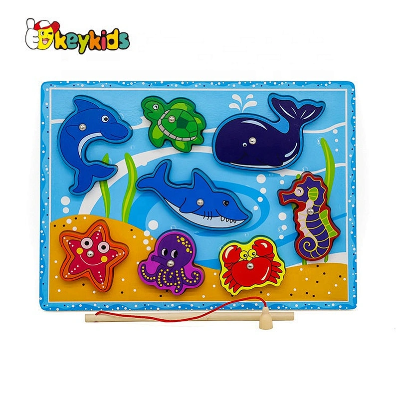 New hottest educational wooden sea life jigsaw puzzles for baby W14D076