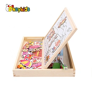 2021 New released educational wooden magnetic drawing board for children W12B133