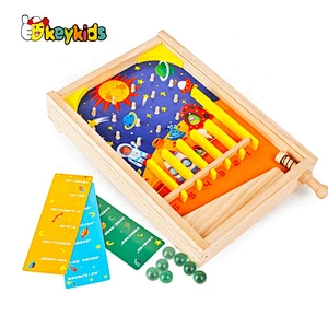 New popular mini tabletop wooden pinball games for kids W01A346
