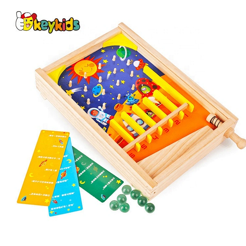 New popular mini tabletop wooden pinball games for kids W01A346