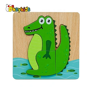 Customize lovely wooden crocodile creek puzzles for kids W14D142