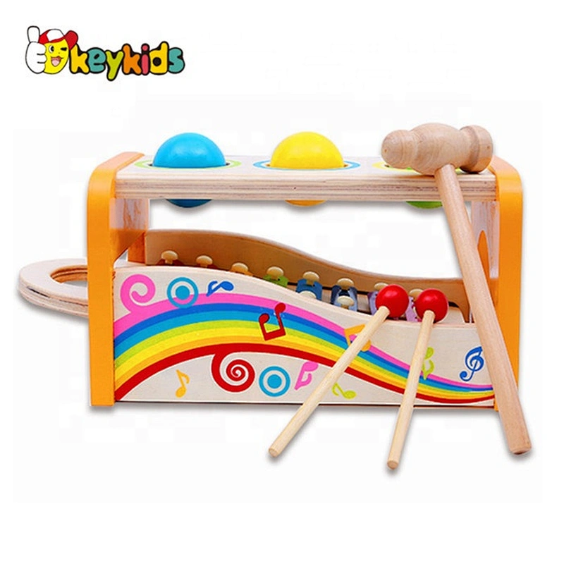 2019 new children wooden musical instrument,cheap hot selling wooden toy drum