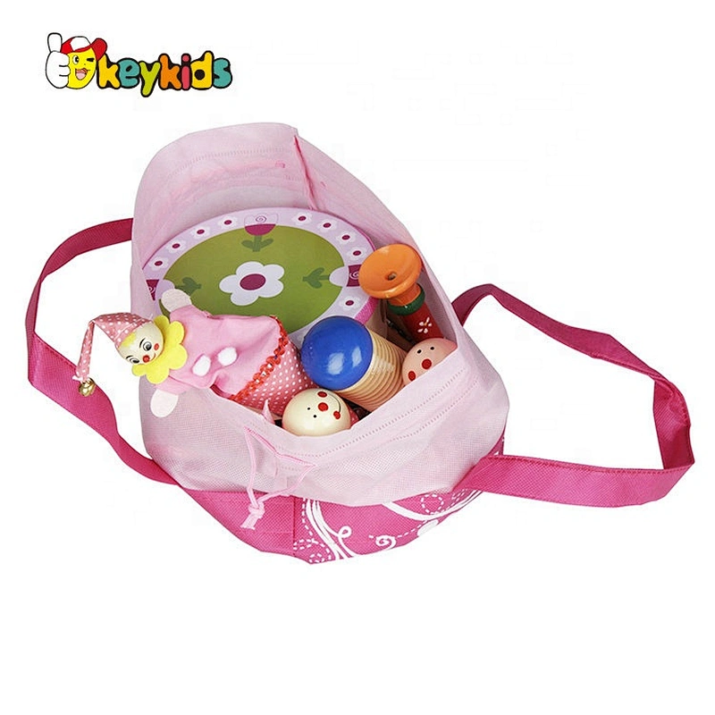 Wholesale 22 Pcs Wooden Activity Baby Drum Set W07A167