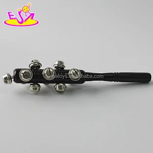 Wholesale cheap black wooden baby rattle toys with high quality W07I126