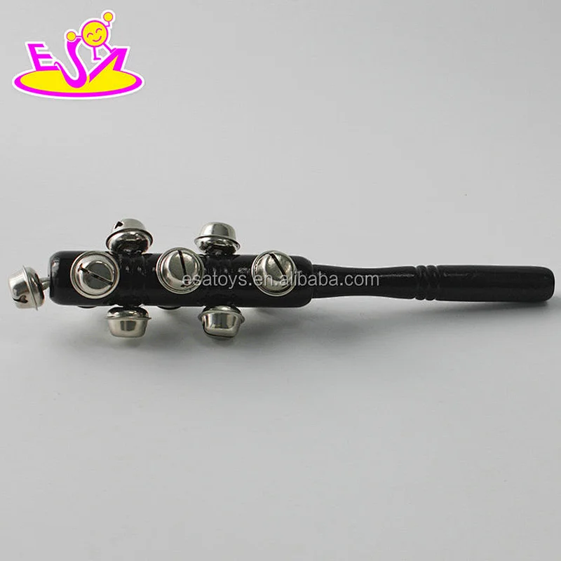 Wholesale cheap black wooden baby rattle toys with high quality W07I126