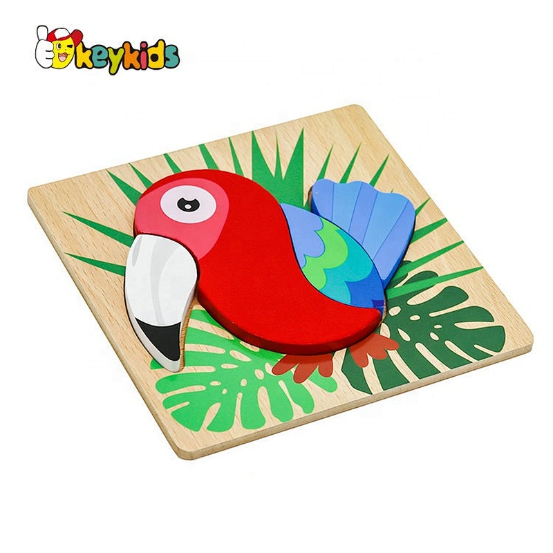 Customize lovely wooden bird jigsaw puzzle for kids W14D141