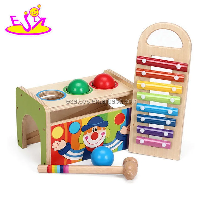 Educational musical wooden toy instruments for baby W07A126