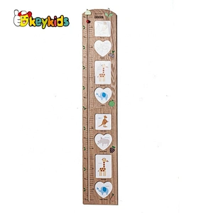 High quality height measure wooden child growth chart with customize W09C009