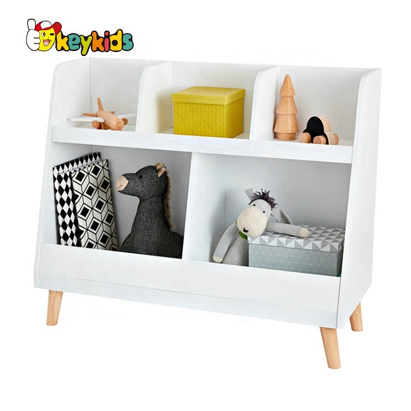 2020 New Sale White Wooden Toy Organizer With Bins For Baby Room W08C287