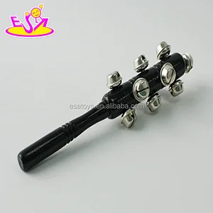 Wholesale cheap black wooden baby rattle toys with high quality W07I126