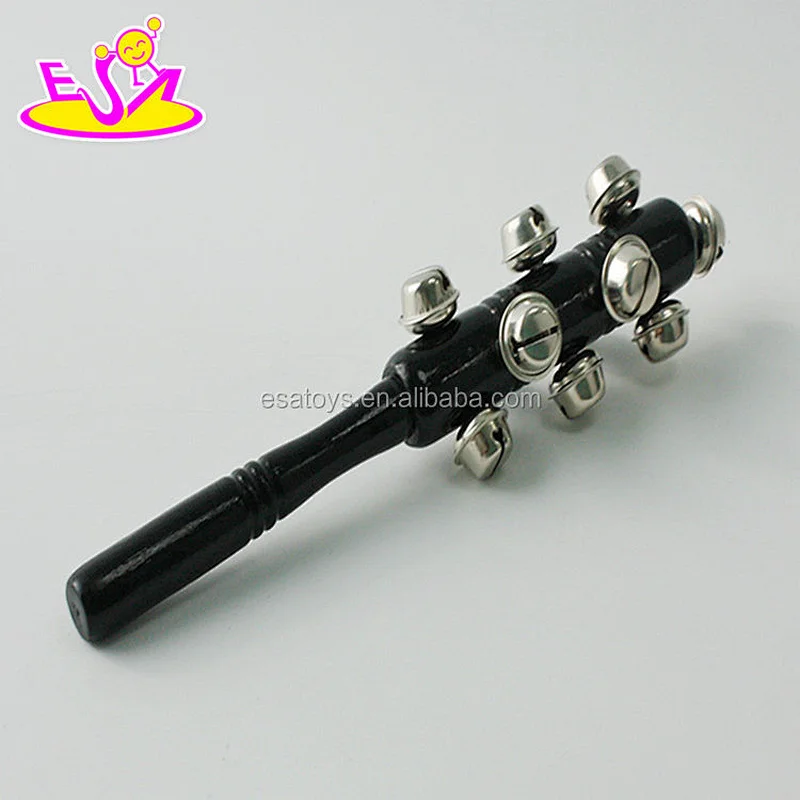 Wholesale cheap black wooden baby rattle toys with high quality W07I126
