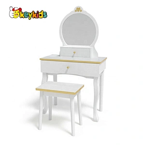 Customize wooden girls white dressing table for wholesale W08H140B