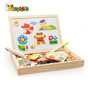 2021 New released educational wooden magnetic board for kids W12B137