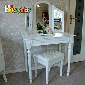 Indoor Bedroom Set Antique Childrens Wooden Makeup Table W08H019