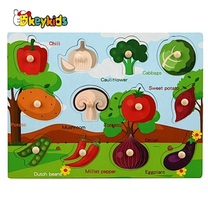 2020 Customize preschool wooden ocean puzzle for children W14M196