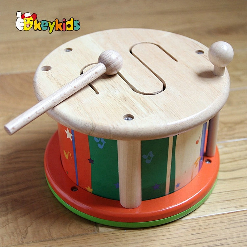 Newest creative  wooden drum toy for kids  W07J049