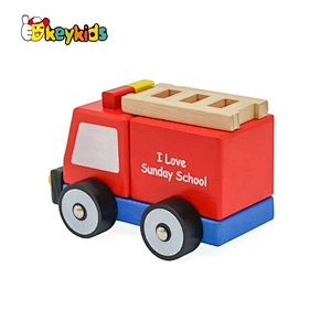 2020 wholesale preschool wooden car construction set toy for children W04A507