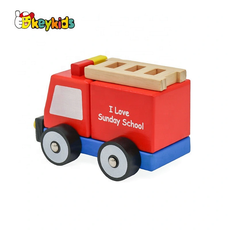 2020 wholesale preschool wooden car construction set toy for children W04A507