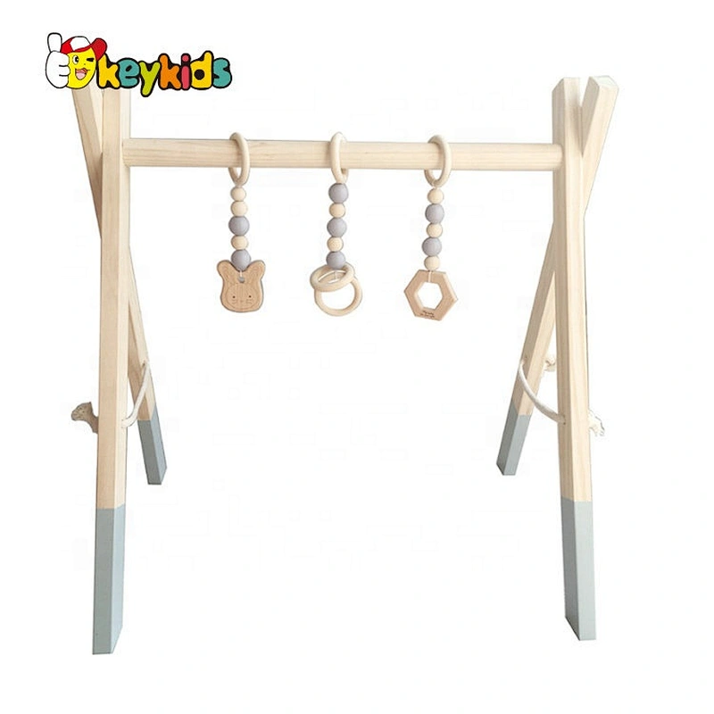 wholesale foldable wooden baby activity gym for indoor W08K178