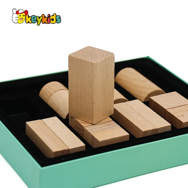 2021 Hot selling Montessori wooden knobless cylinders for children W14A249