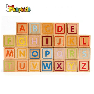 New style 26 pcs wooden letter blocks for kids education W13A138