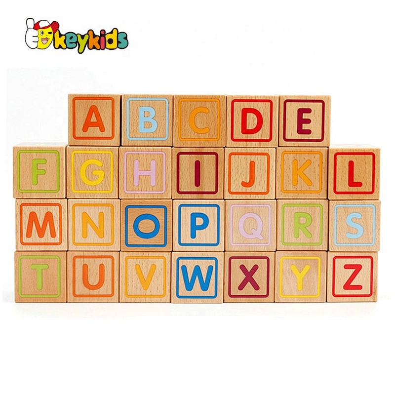 New style 26 pcs wooden letter blocks for kids education W13A138