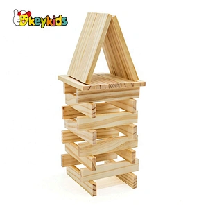 Non-Toxic 200 pcs construction toy wooden building blocks for kids W13B042