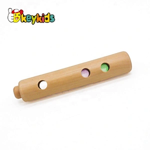high quality musical wooden flute toy for children W07D015