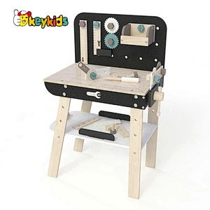 New design educational wooden tool toy workbench for pretend play W03D141